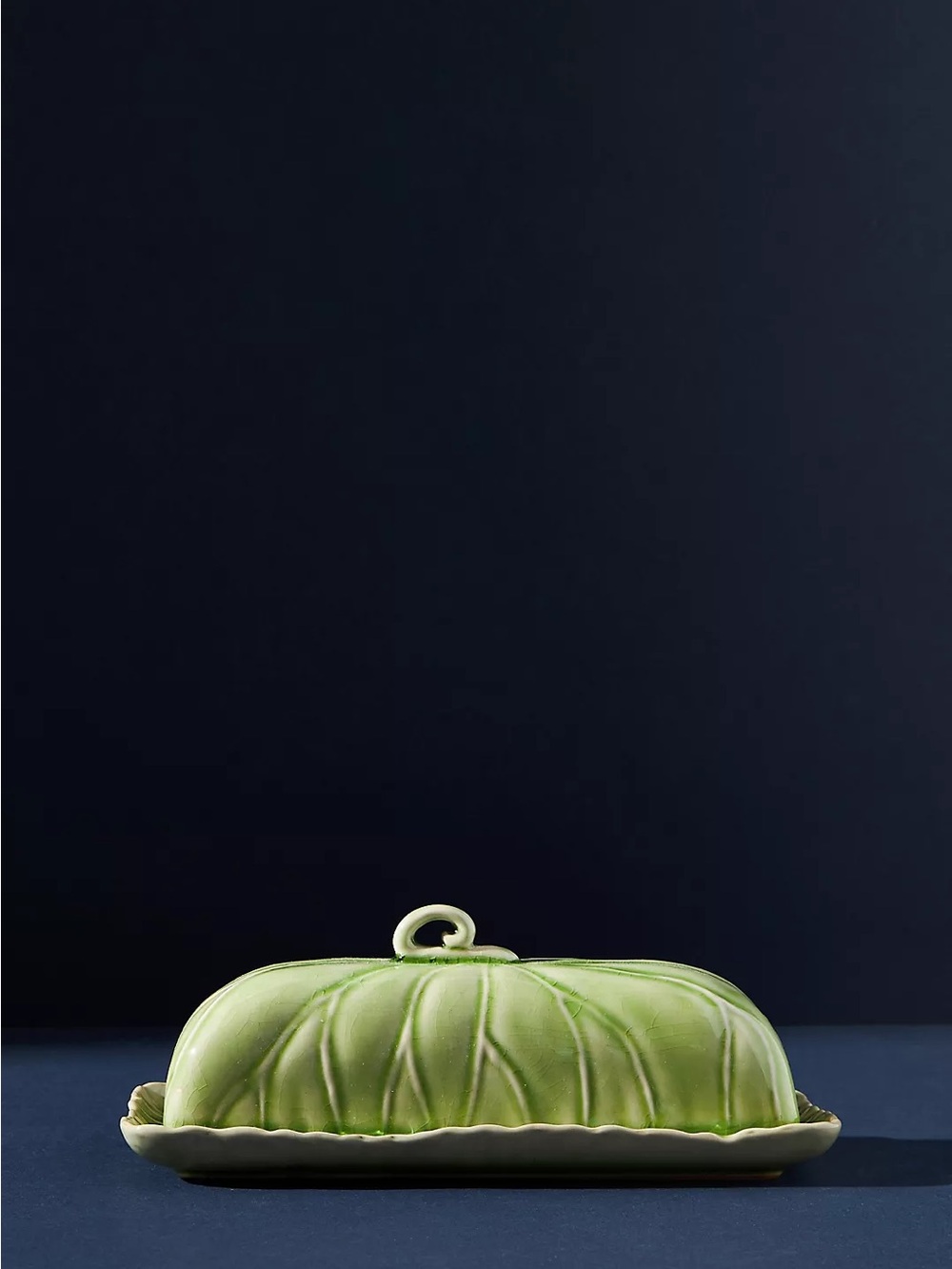 Anthropologie Lilypad Butter Dish